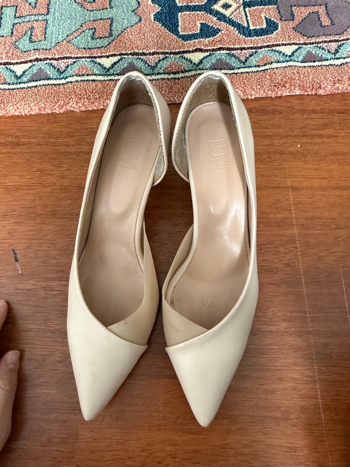 Bej Stiletto Topuklu Kadın Ayakkabı - Görsel 5