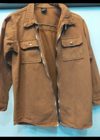 Erkek Çocuk Kahverengi Süet Fermuarlı Ceket - Görsel 4