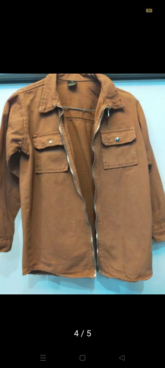 Erkek Çocuk Kahverengi Süet Fermuarlı Ceket - Görsel 4