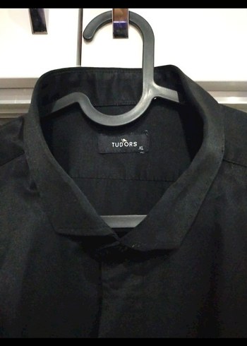 Siyah Keten Erkek Gömlek Uzun Kollu - Görsel 4