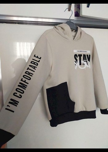 Gri Kapüşonlu Erkek Çocuk alt üst takim - Görsel 3