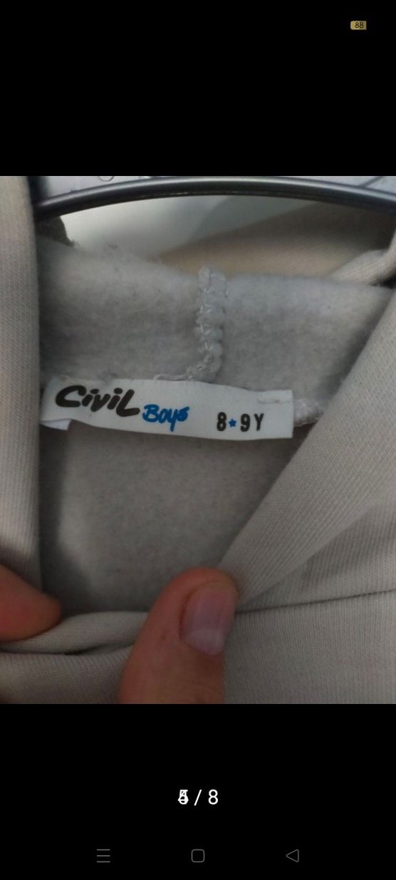 Gri Kapüşonlu Erkek Çocuk alt üst takim - Görsel 5