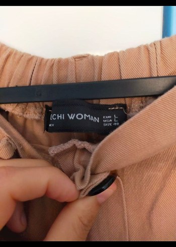 Bej Süet Kadın Ceket Düğmeli Notch Yaka - Görsel 8