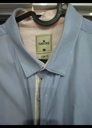 Mavi Keten Erkek Uzun Kollu Gömlek - Görsel 2