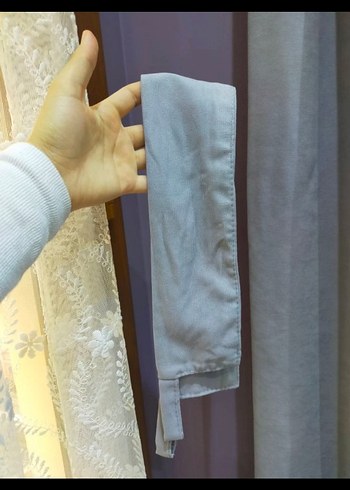 Modern Klasik Gri Mor Nakışlı Perde - Görsel 6