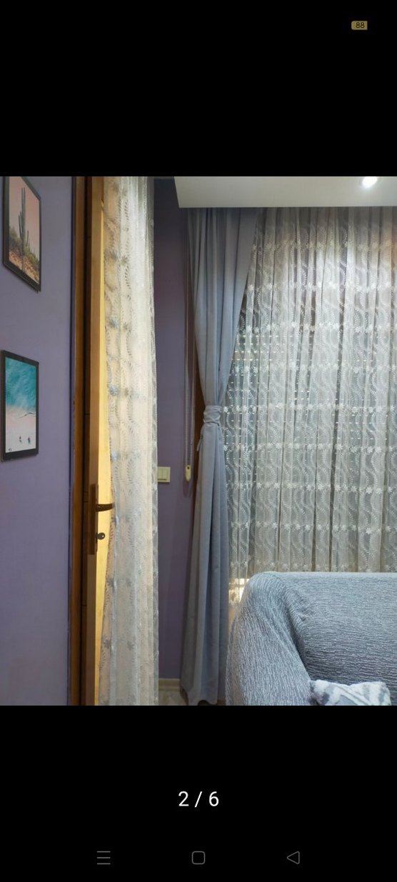 Modern Klasik Gri Mor Nakışlı Perde - Görsel 2