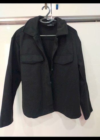 Düğmeli Siyah Midi Kadın Ceket - Görsel 2