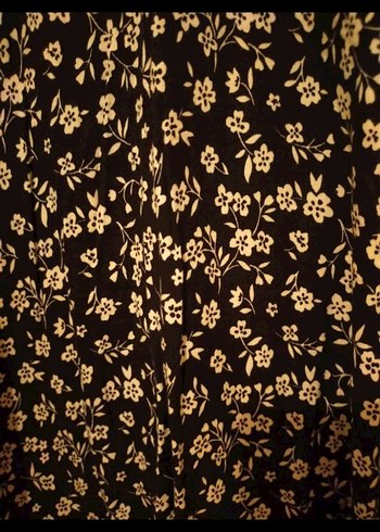 Siyah Vintage Bohem Midi Elbise - Görsel 2