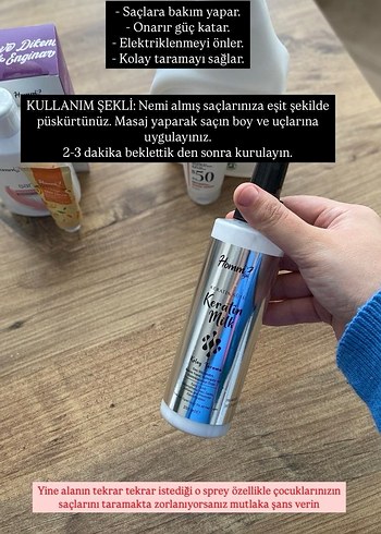 Keratin Milk Saç Bakım Spreyi