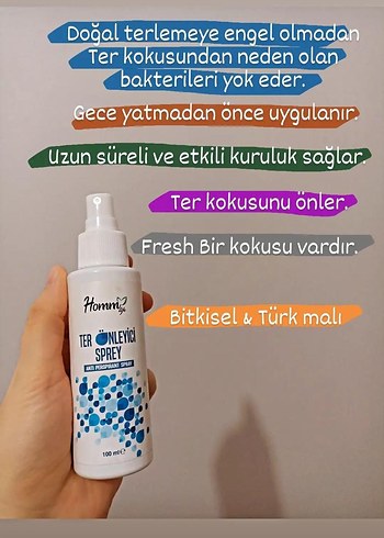 Diğer Homni Ter Önleyici Sprey 100 ml