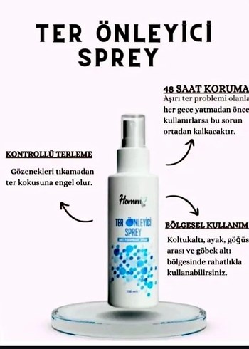 Homni Ter Önleyici Sprey 100 ml