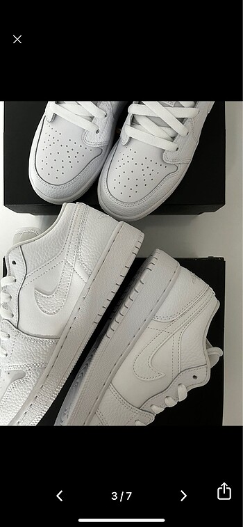 36,5 Beden Nike Air Jordan Low White/Beyaz