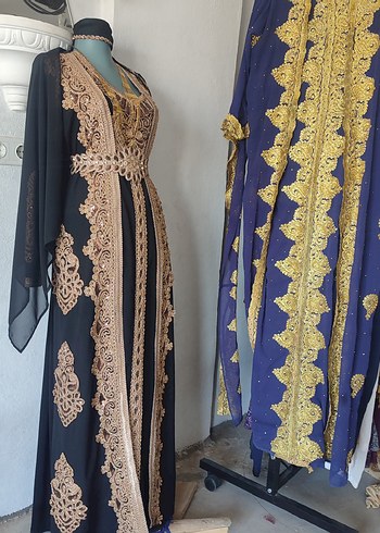 Abiye Mor Dökümlü Etnik Desenli Uzun Kadın Bindallı