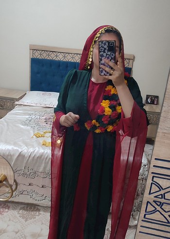Etnik Desenli Uzun Bohem Kadın Elbisesi