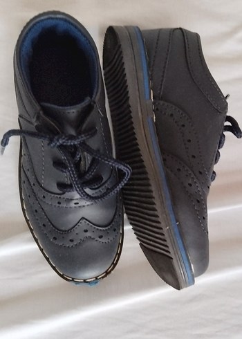 Gri Erkek Çocuk Klasik Ayakkabı - Görsel 2