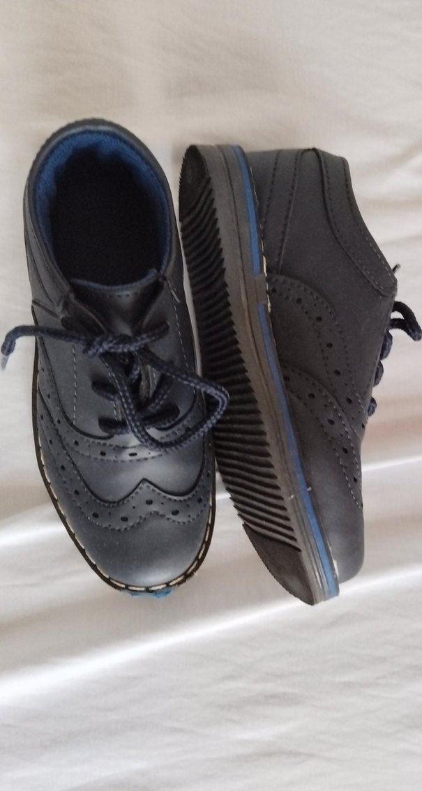 Gri Erkek Çocuk Klasik Ayakkabı - Görsel 2