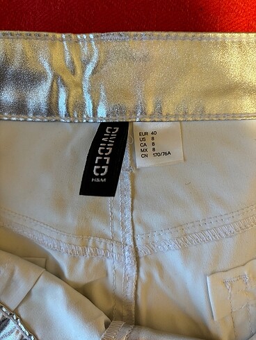 40 Beden H&M Parlak Pantolon