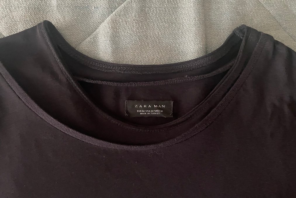 Siyah erkek Uzun Kollu Basic Tişört - Görsel 4