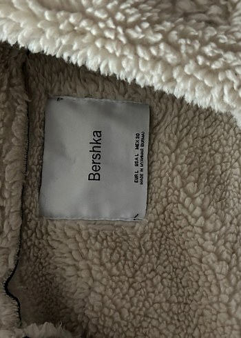 l Beden BERSHKA Kürklü Siyah Deri Kadın Ceket