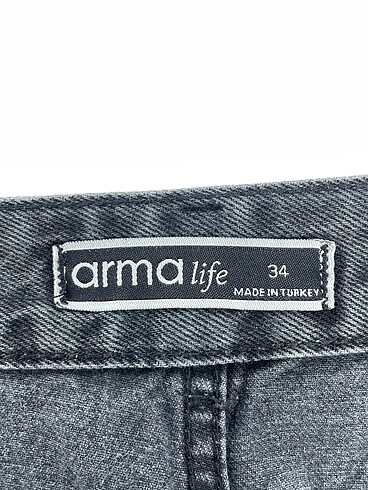34 Beden gri Renk Armalife Jean / Kot %70 İndirimli.