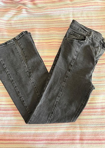 Antrasit-siyah Kadın Denim Pantolon