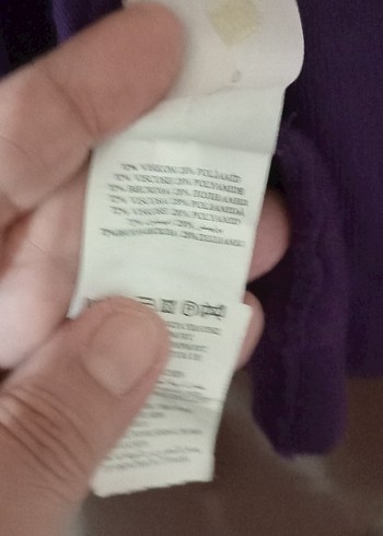 xl Beden Mor Düğmeli V Yaka Kadın Hırka