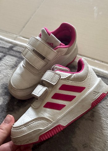 Kız Çocuk Gri Pembe Cırtlı Spor Ayakkabı - Görsel 2