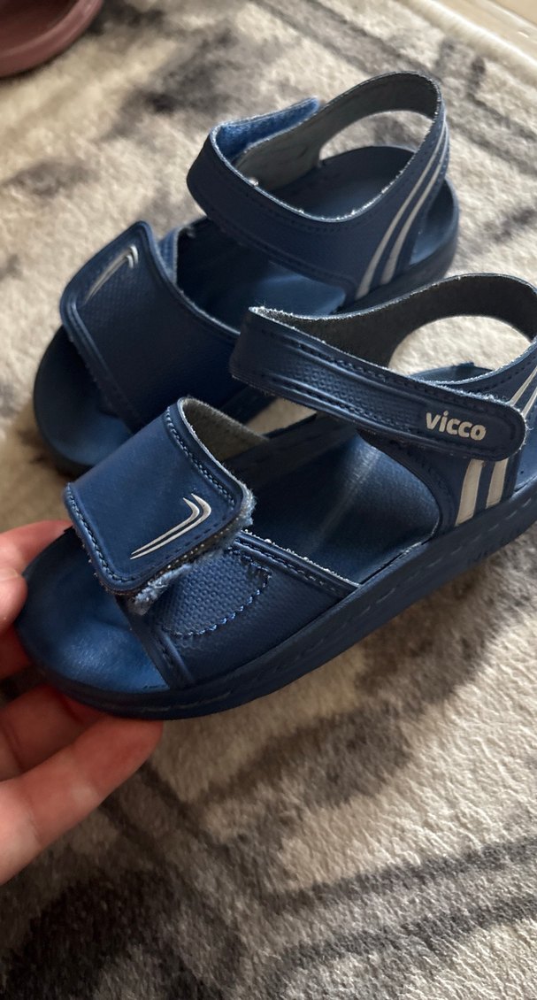 Mavi Erkek Çocuk Tokalı Sandalet - Görsel 2