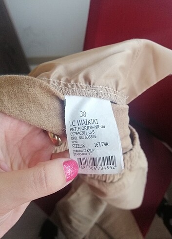 Lcw keten krem pantolon