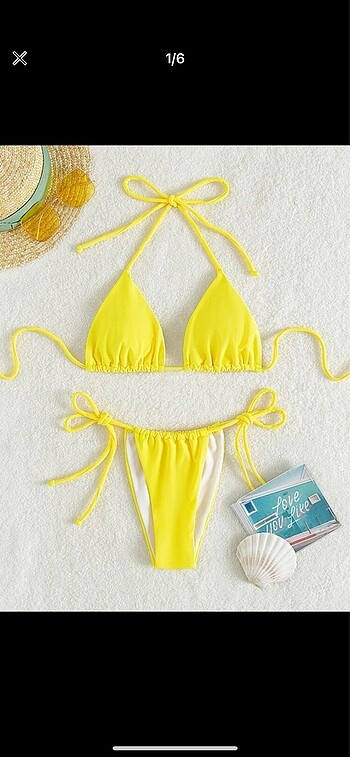 s Beden SARI NEON BIKINI YEPYENI
