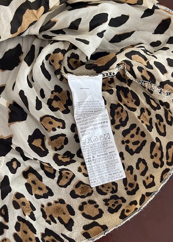 Kahverengi Leopar Desenli Bohem Bluz - Görsel 9