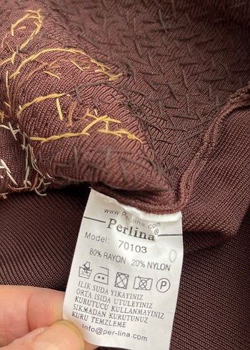 Kahverengi Pul Payetli kolsuz vücudu saran bluz - Görsel 7