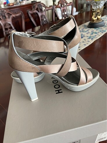 HOGAN platform saten deri karışımı ayakkabı - Görsel 5