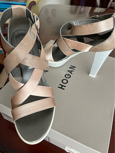 HOGAN platform saten deri karışımı ayakkabı - Görsel 7