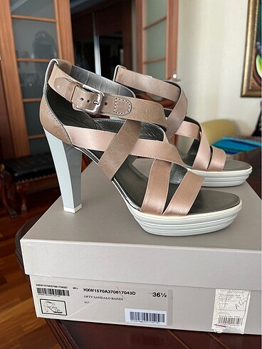 HOGAN platform saten deri karışımı ayakkabı - Görsel 10