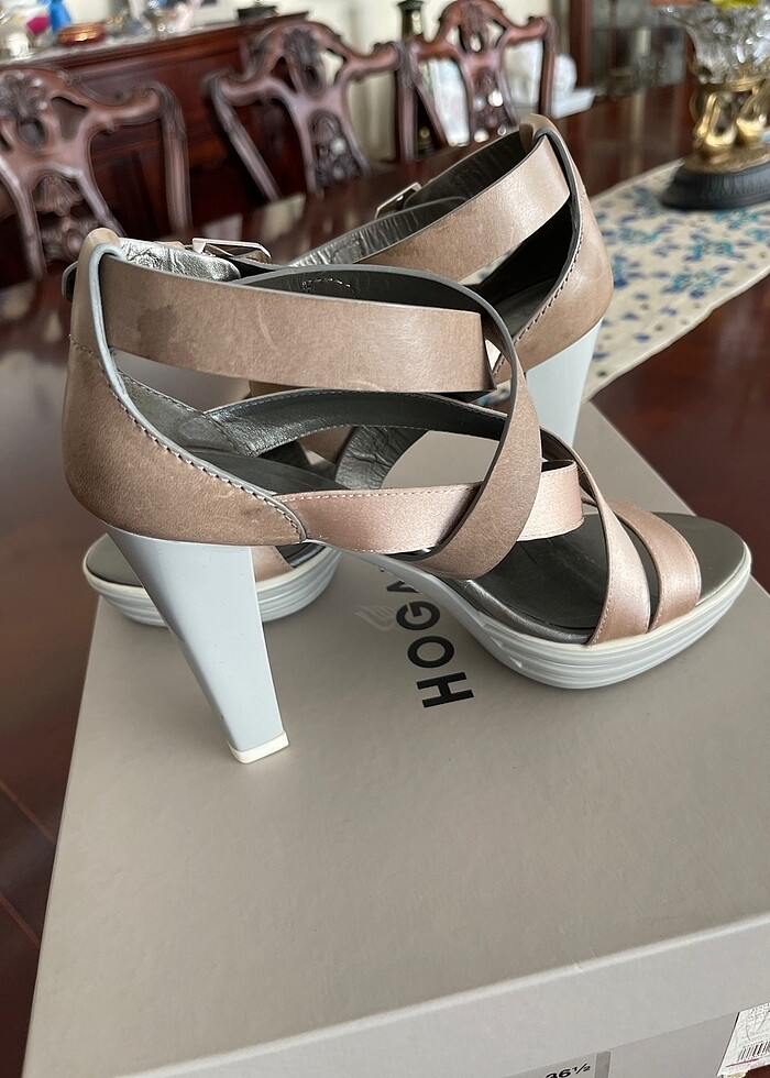 HOGAN platform saten deri karışımı ayakkabı - Görsel 5