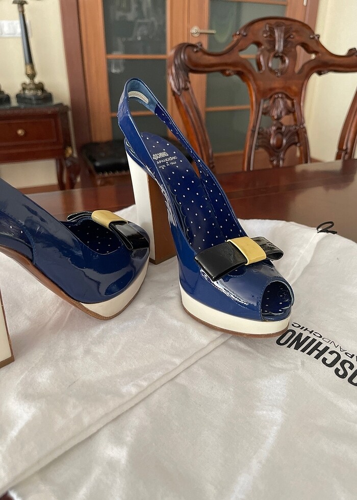 Moschıno platform ayakkabı - Görsel 5