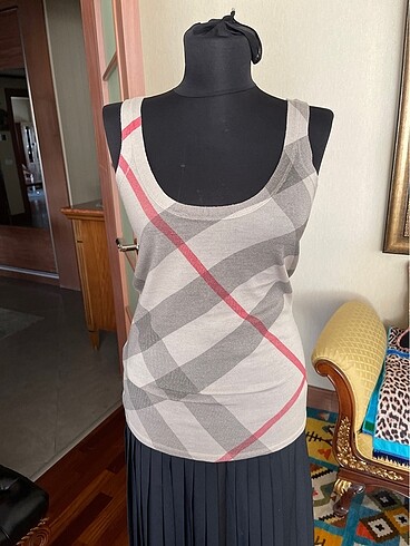 Burberry kolsuz atlet bluz