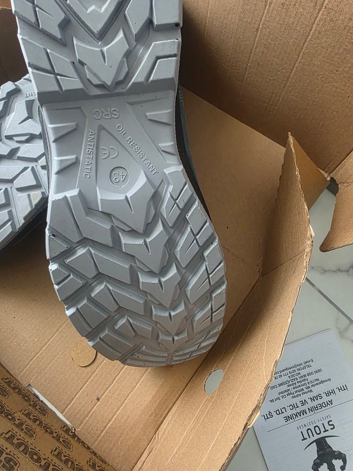 çelik burun mekap iş ayakkabısı 43Gri Erkek Outdoor Ayakkabı Ve - Görsel 5