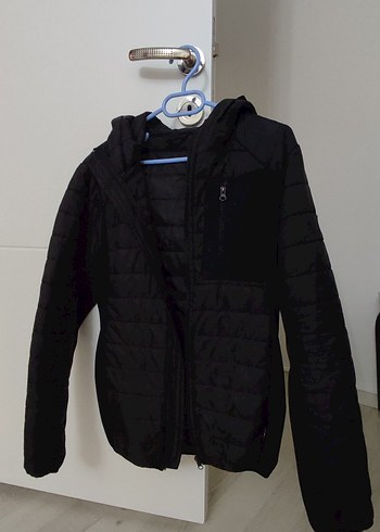 Siyah Fermuarlı Günlük Midi Mont - Görsel 2