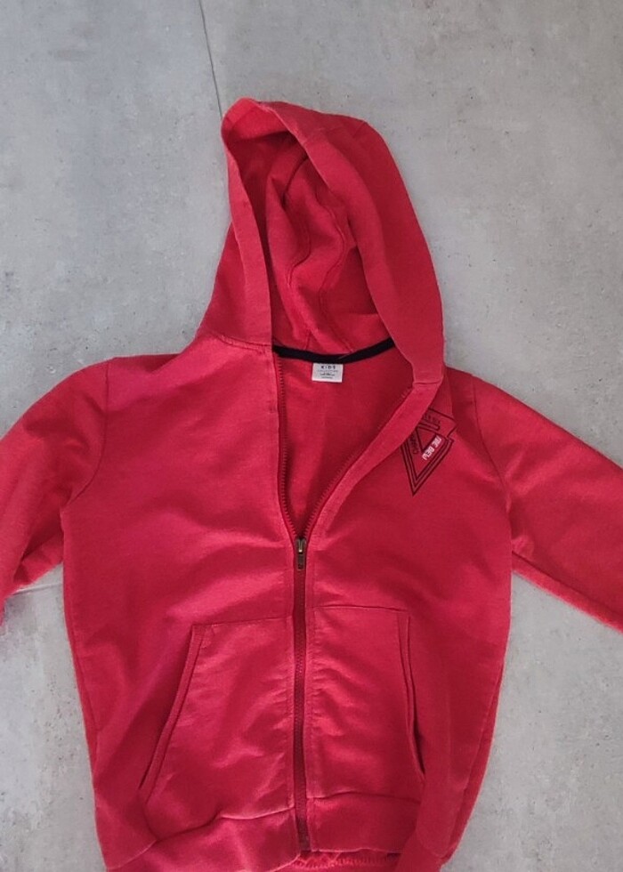 9.10 yaş fermuarlı sweatshirt  - Görsel 2