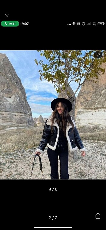 Zara kürklü mont