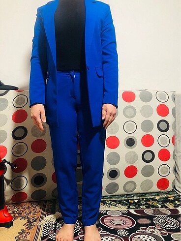 m Beden mavi Renk Mavi blezar takım