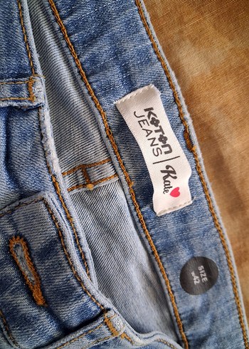 Mavi Renkli Kadın Midi Kot Pantolon - Görsel 2