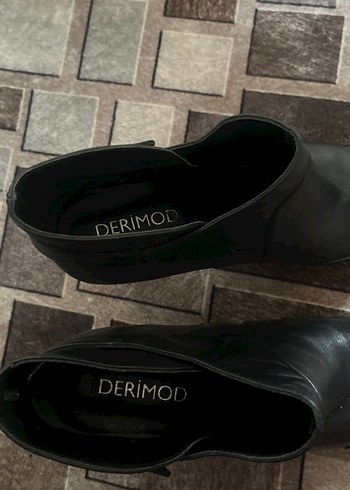 Kadın Siyah Hakiki Deri Stiletto Bot - Görsel 2