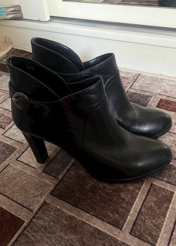 Kadın Siyah Hakiki Deri Stiletto Bot - Görsel 4