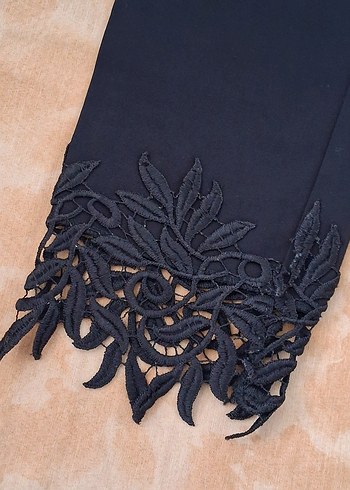 Siyah Kadın Rahat Kesim Midi Kot Pantolon - Görsel 2