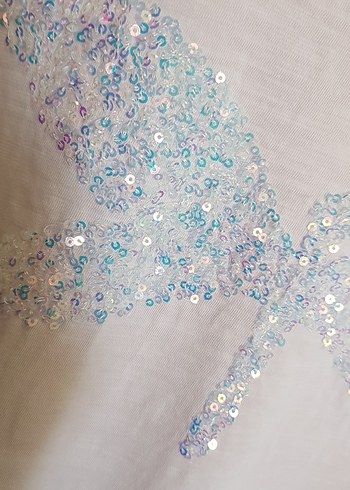 LCW Pembe Pul Detaylı Kısa Kollu Kadın Tişört - Görsel 4