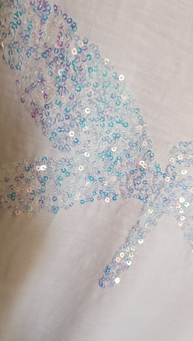 LCW Pembe Pul Detaylı Kısa Kollu Kadın Tişört - Görsel 4