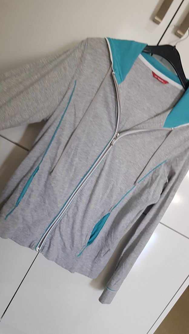 LCW Gri Kapüşonlu Fermuarlı Kadın Ceket - Görsel 4